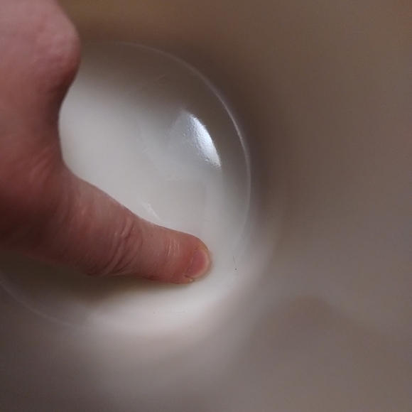 Vintage McKee custard glass refrigerator canister w/ lid round grease jar GLOWS - Picture 13 of 14